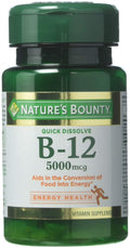 Nature's Bounty Vitamin B-12 5000 mcg (40 tablets, 3-pack)/24pk