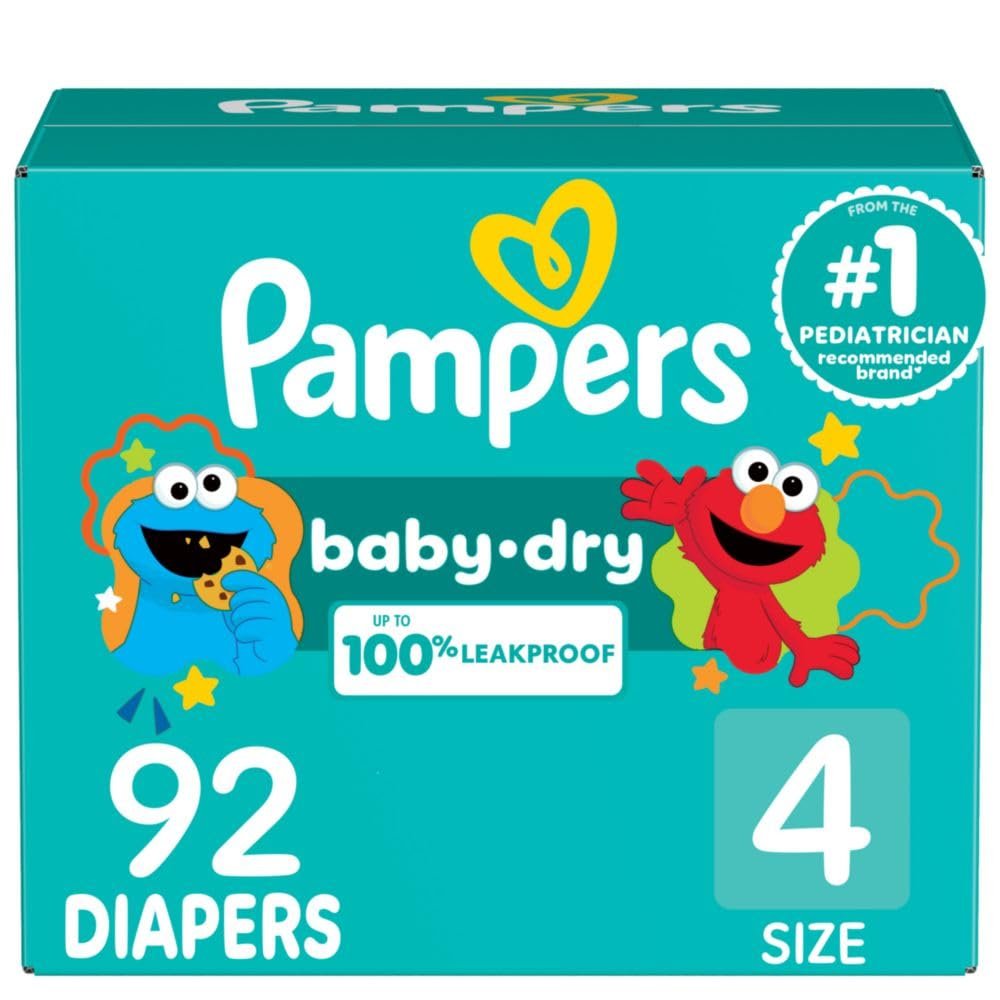 Pampers Baby Dry Diapers Size 4 (92 Count)/1pk