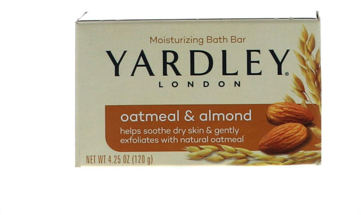 Yardley Oatmeal and Almond Bar Soap (4 oz, 20 Bars)/24pk