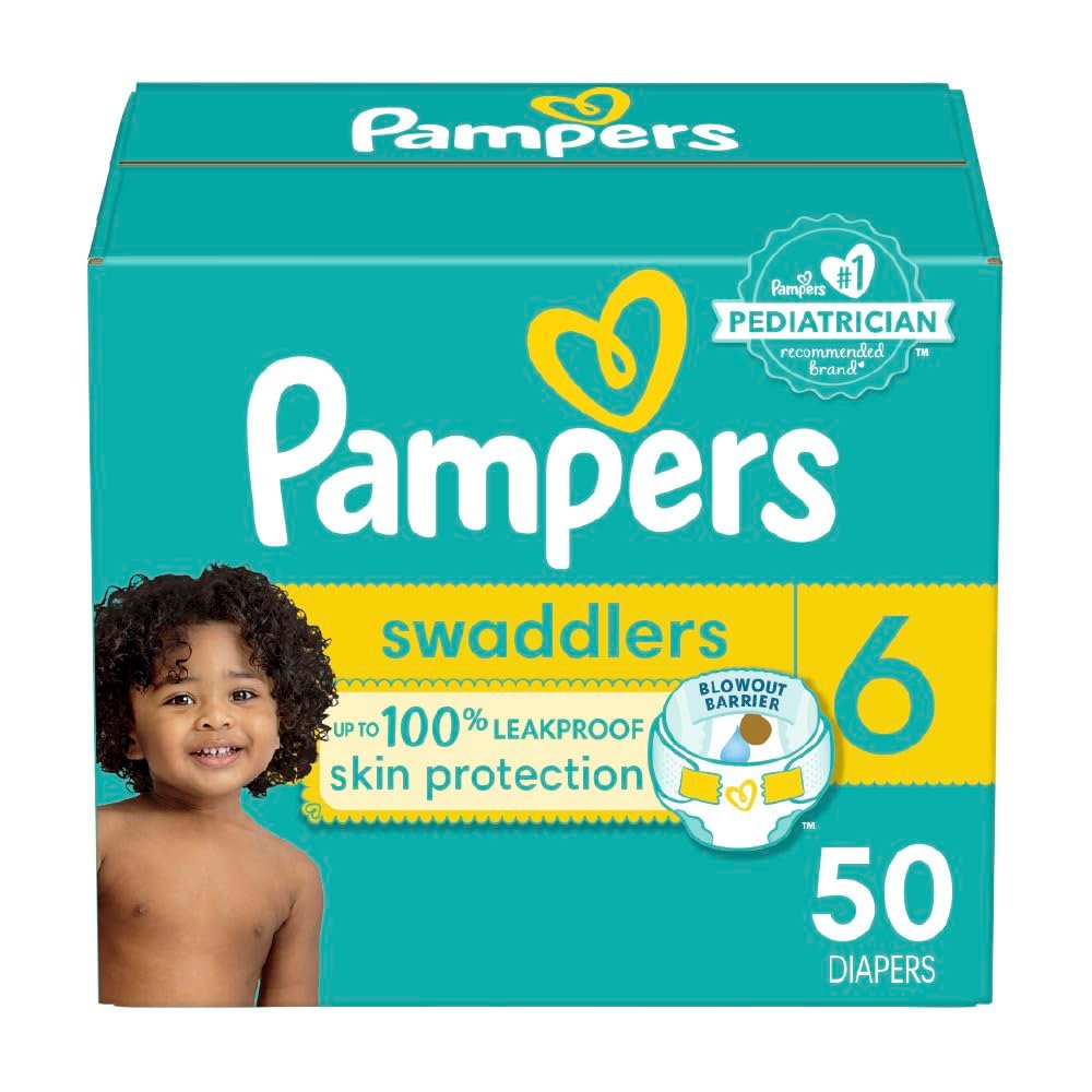 Pampers Swaddlers Diapers Size 6 (50 ct)/1pk