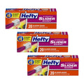 Hefty Slider Bags Quart (20 Count, 3 Pack)/9pk
