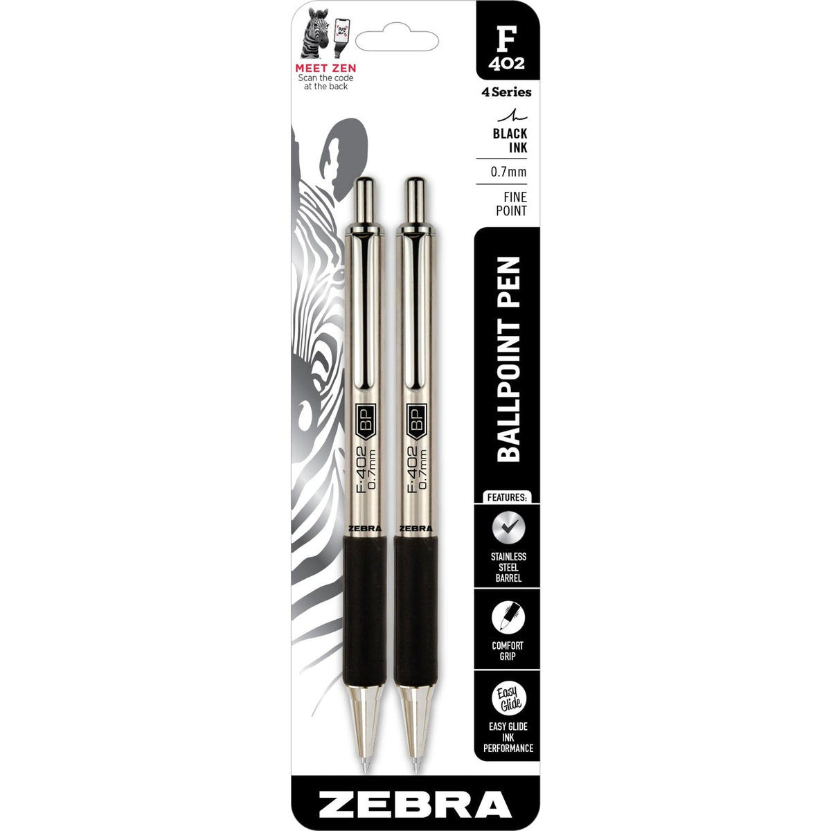 Zebra Ballpoint Pen (2 Pack)/72pk