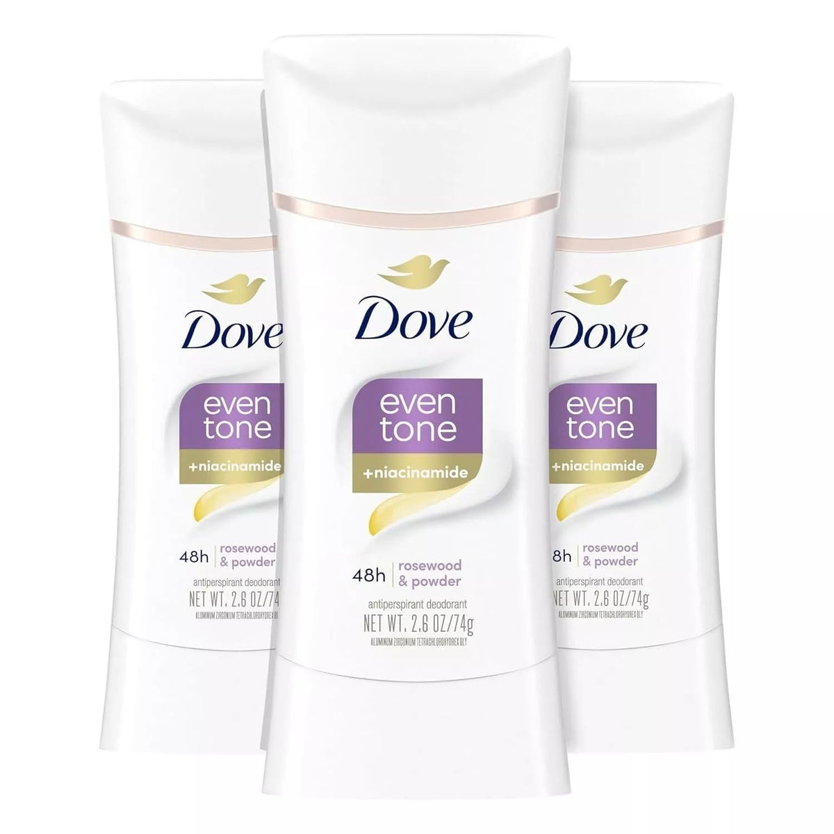 Dove Even Tone Antiperspirant Deodorant (2.6 oz, 3-pack)/12pk