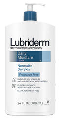 Lubriderm Daily Moisture Lotion Fragrance-Free (24 oz, 3 Pack)/12pk