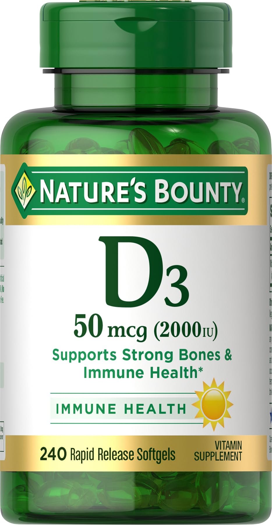Nature's Bounty Vitamin D3 (240 Count)/24pk
