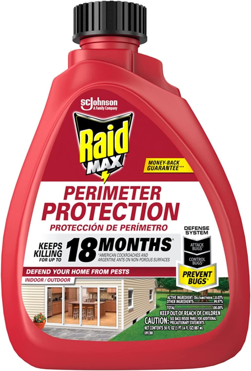 Raid Max Defend Perimeter Protection Trigger Starter, 30 OZ — 6 Per Case