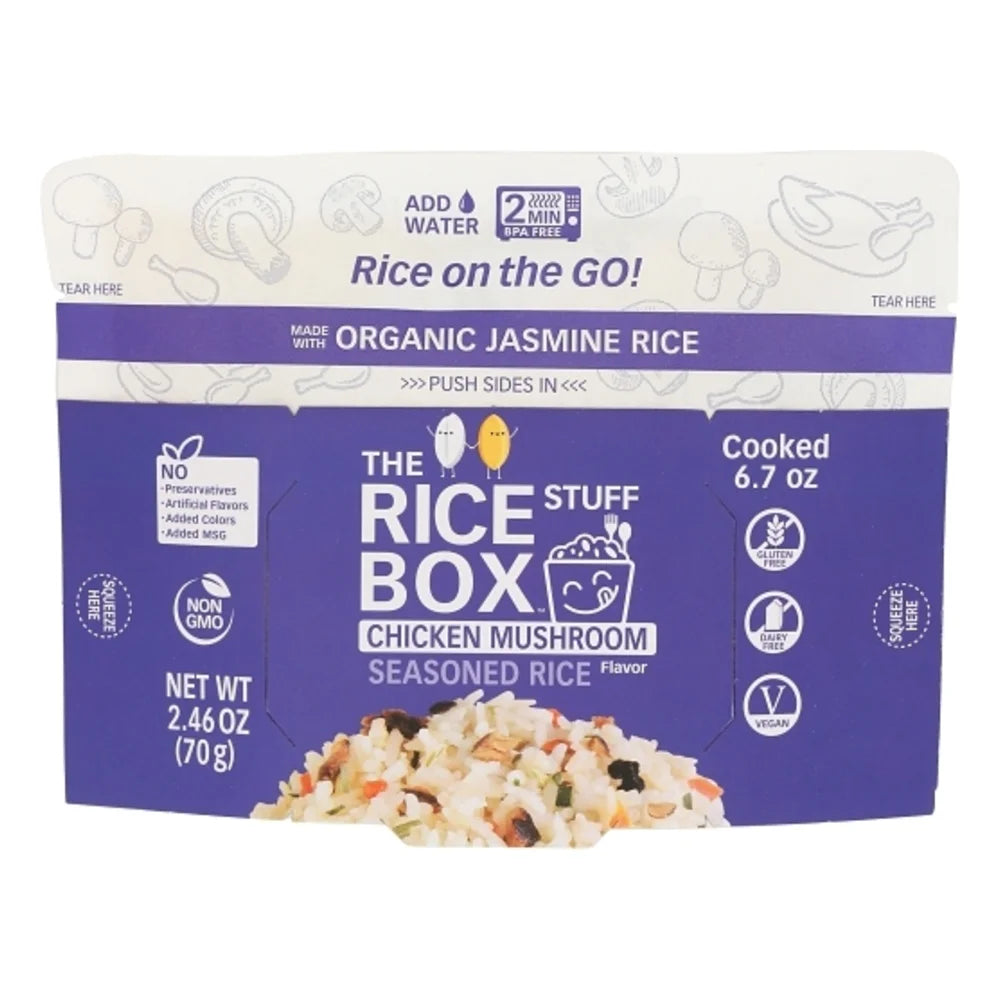 The Rice Stuff Chicken Mushroom Seasoned Rice, 2.46 Ounce — 6 Per Case