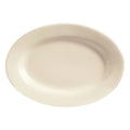 Libbey Princess White Rolled Edge Cream White Medium Rim Oval Platter 7" X 4" — 1 Per Case