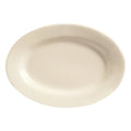 Libbey Princess White Rolled Edge Cream White Medium Rim Oval Platter 10 3/8" X 7 3/8" — 1 Per Case