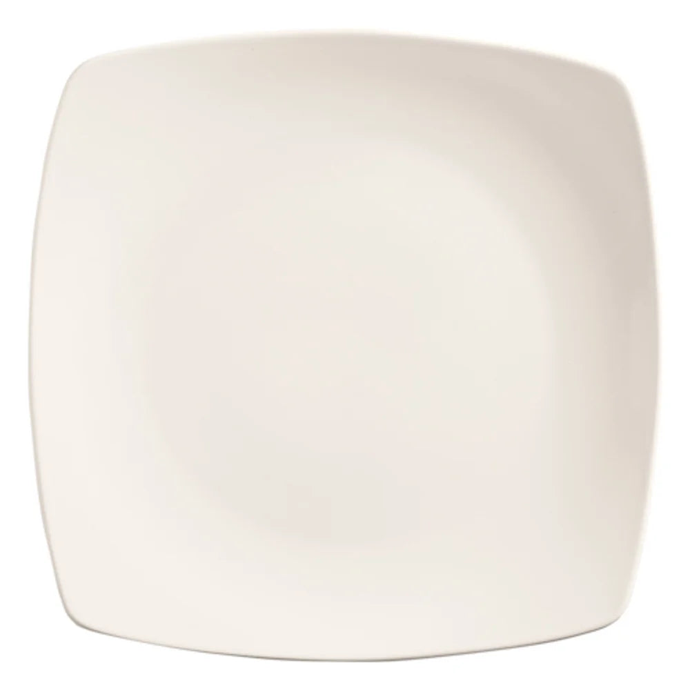 Libbey Porcelana Coupe Square Plate 10.25" Bright White — 1 Per Case