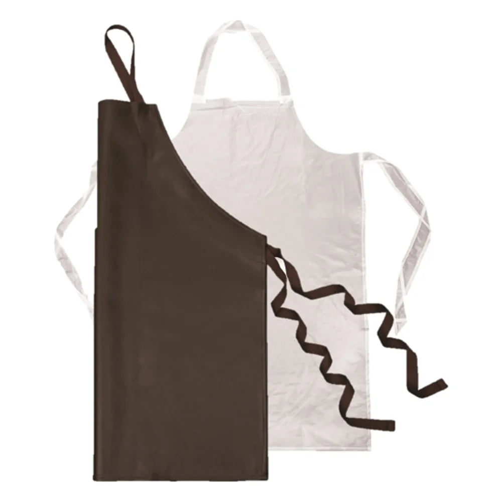 CTC Clear Vinyl Bib Apron, 34"X 47 Inch, 3 Count — 12 Per Case