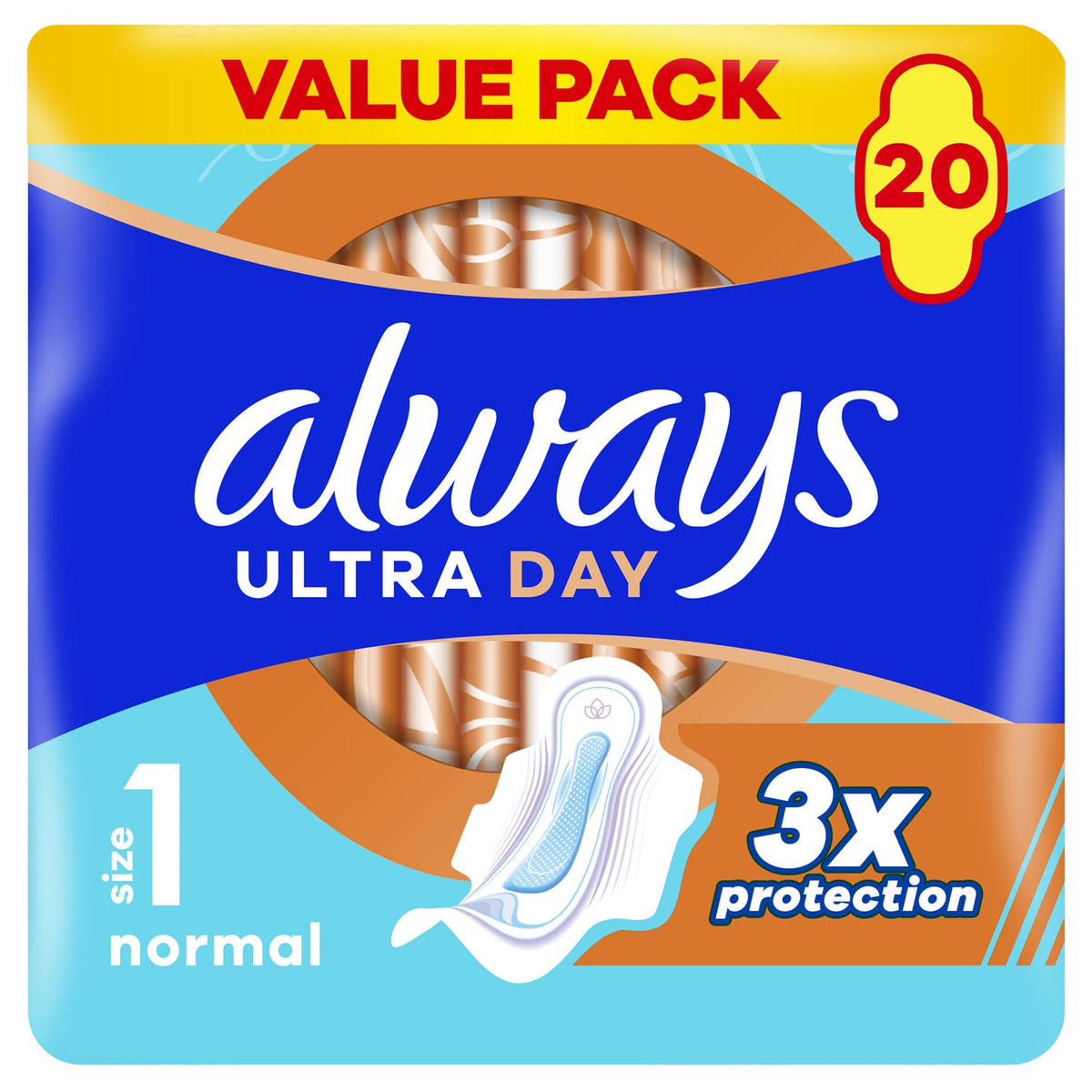 Always P/l Thin Reg Unscn, 120 ct — 6 Per Case