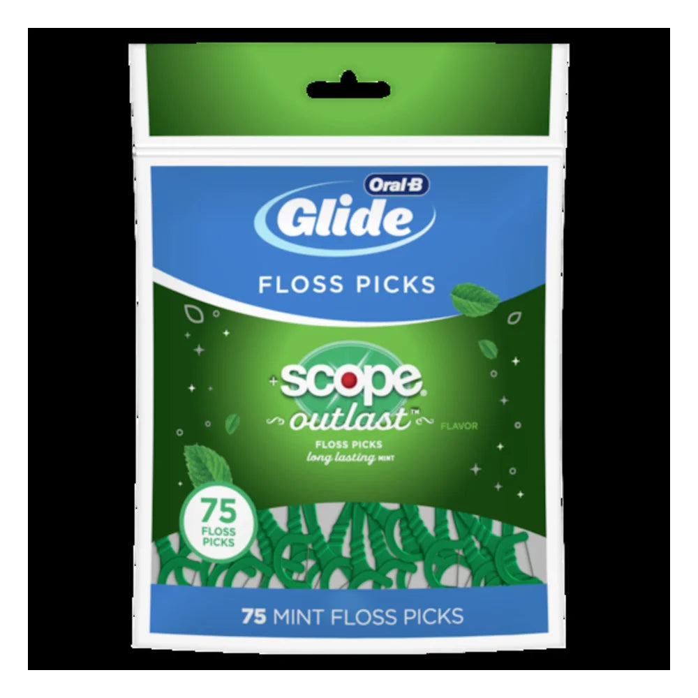 Oral-B Accessory Glide Floss Picks, 75 Count — 48 Per Case
