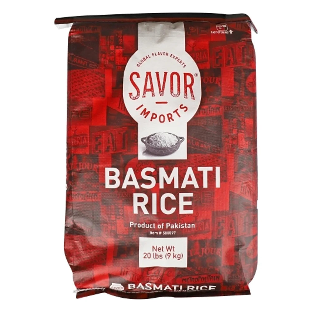Savor Basmati Rice, 20 Pound — 1 Per Case