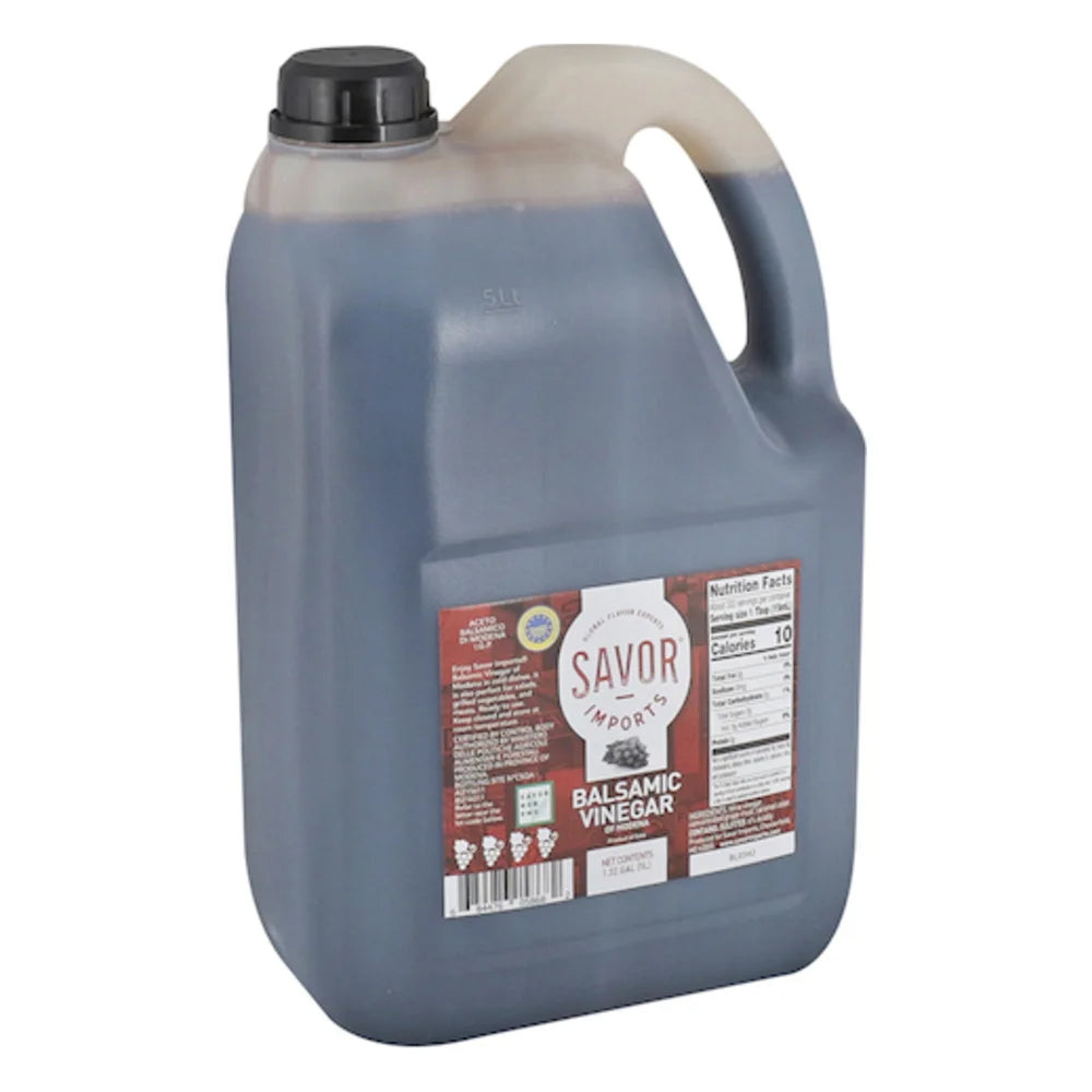Savor 25% Balsamic Of Modena Vinegar Bulk, 5 Liter — 2 Per Case
