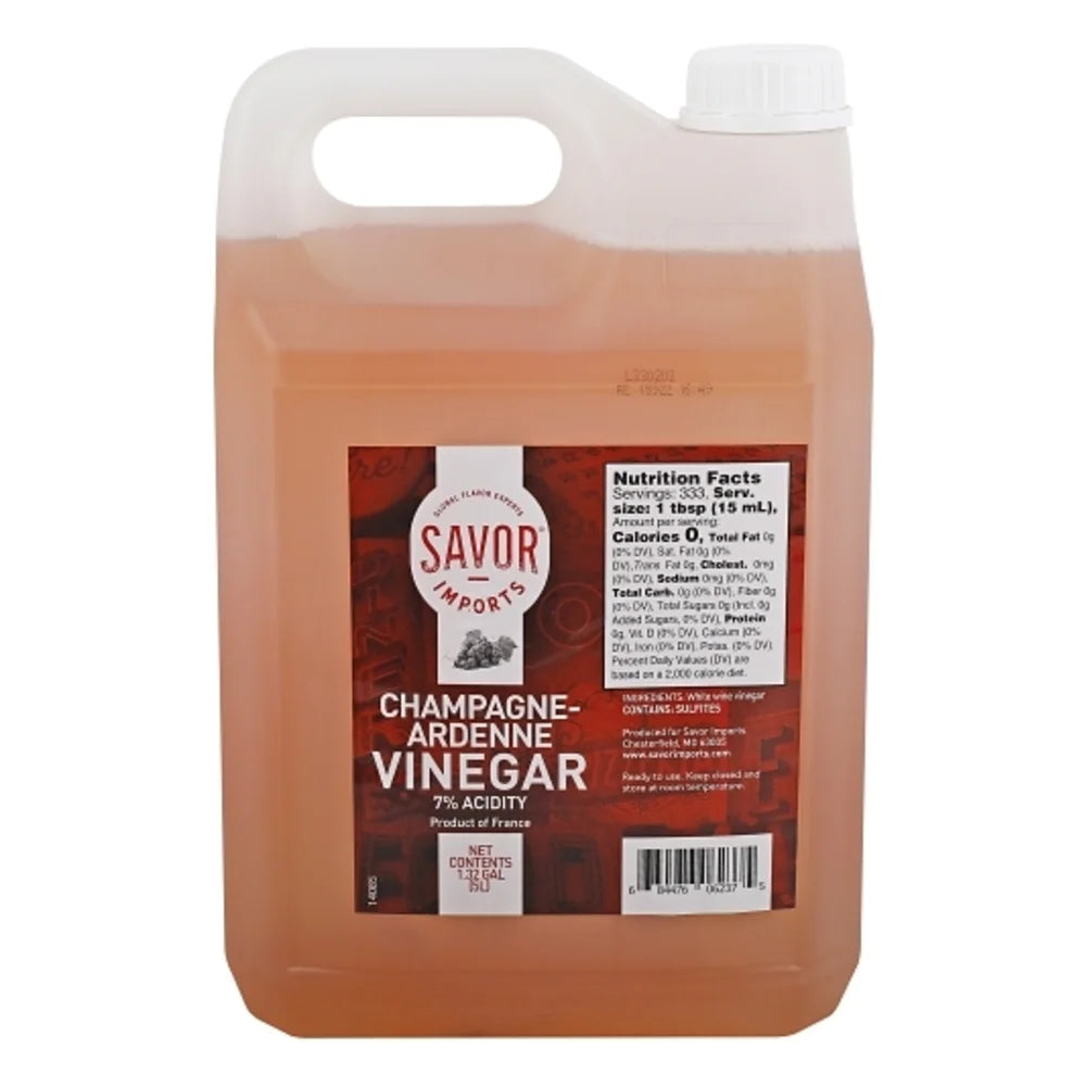 Savor Champagne Vinegar Bulk, 5 Liter — 2 Per Case