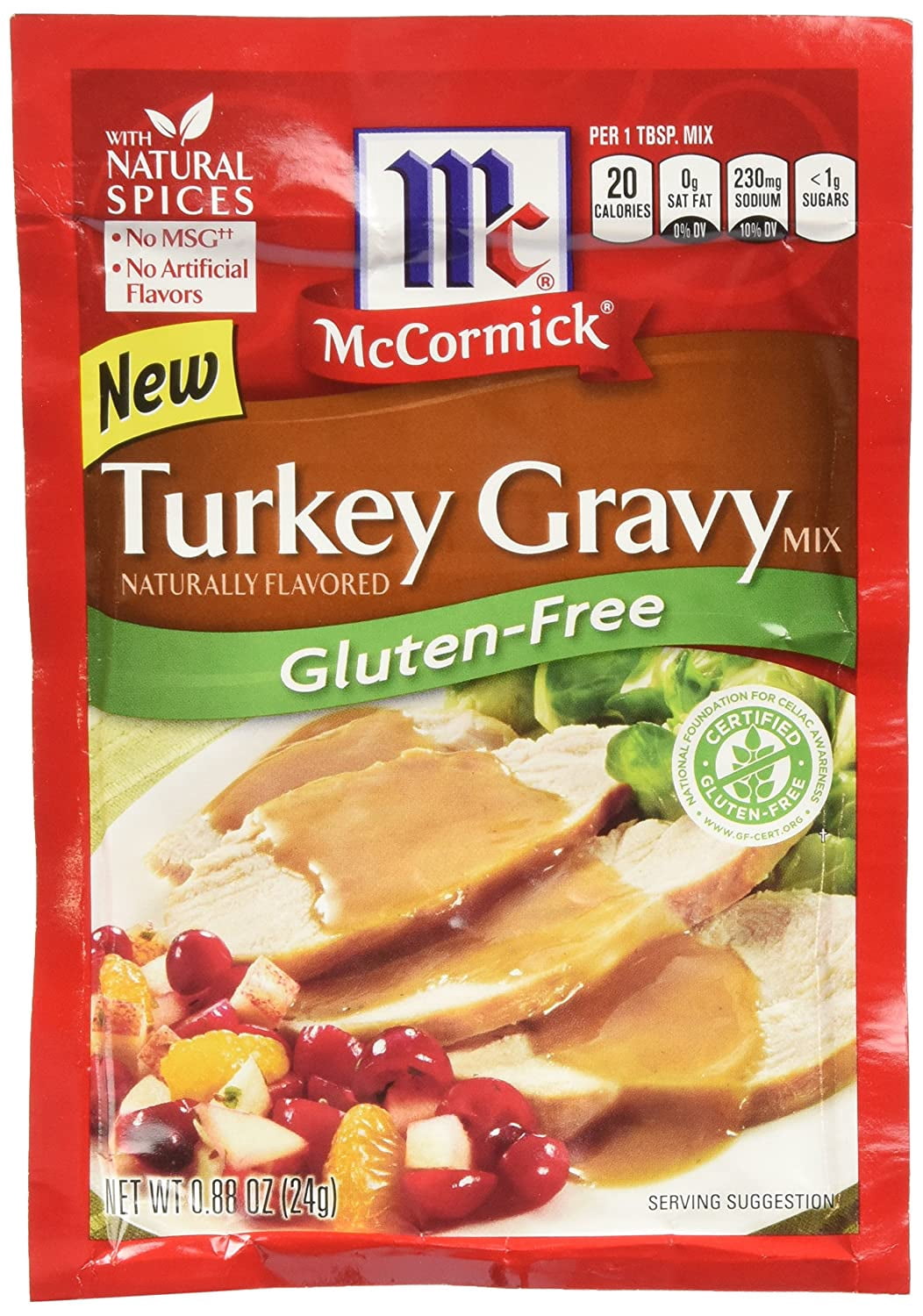 Mccormick Turkey Gravy Glut Fre — Case of 12