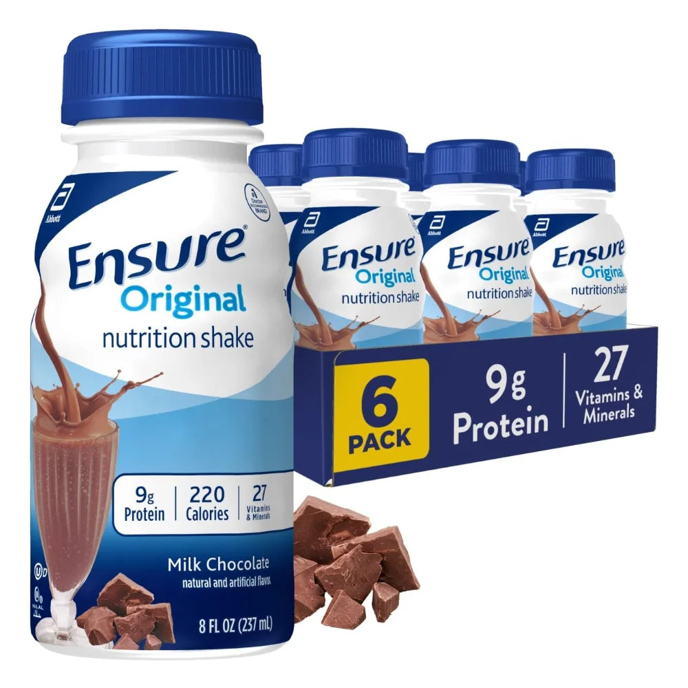 Ensure Chocolate Bottle, 8 Fluid Ounce — 24 Per Case