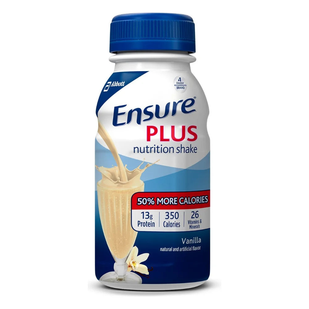Ensure Plus Vanilla, 8 Fluid Ounce — 24 Per Case