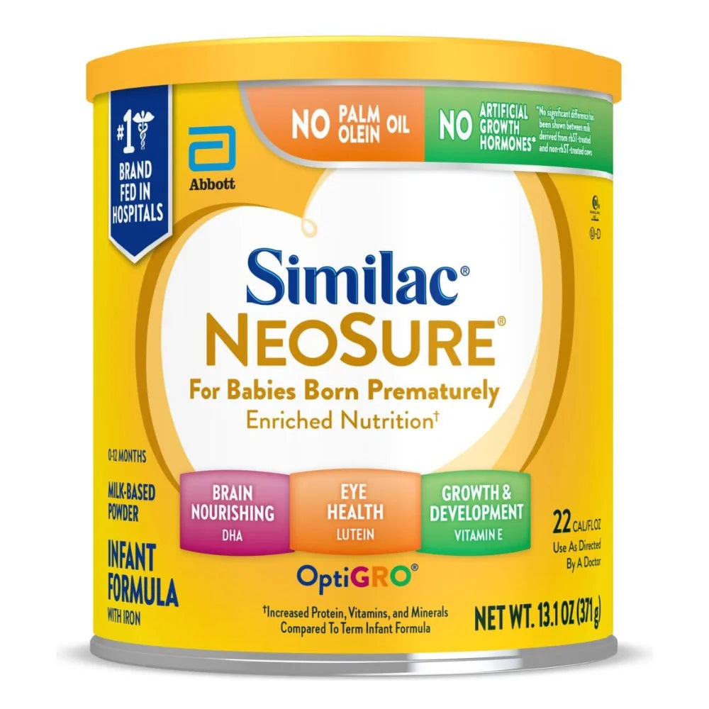 Similac Neosure Premature Milk-Based Powder Infant Formula Can With Iron, 13.1 Ounce — 6 Per Case