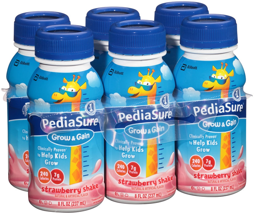 PediaSure Strawberry, 8 oz, 6 pk — 4 Per Case