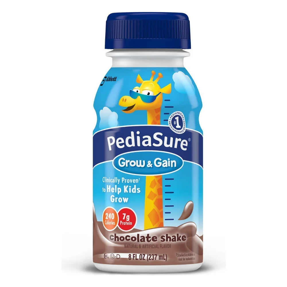 Pediasure Chocolate Fiber Bottle, 8 Fluid Ounce — 24 Per Case