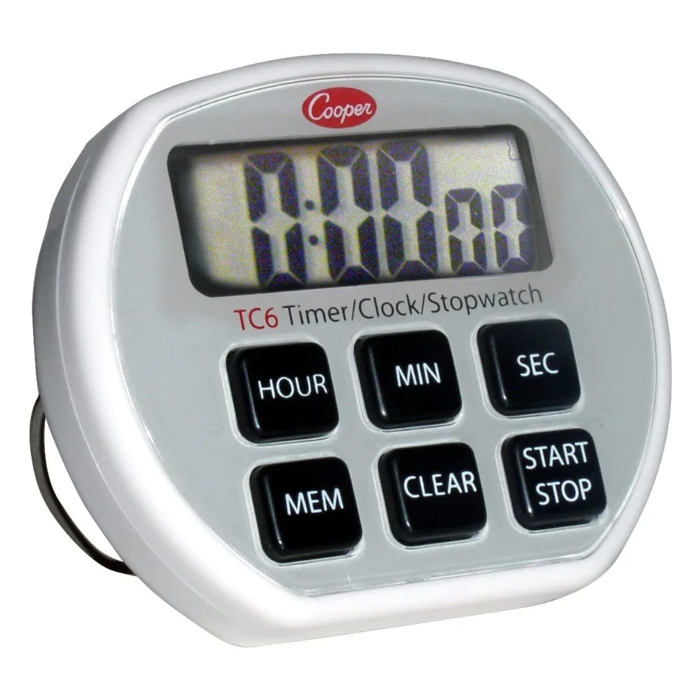 Cooper Electric Timer; Clock; And Stopwatch — 1 Per Case