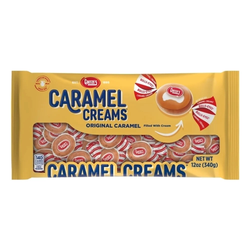 Goetze Candy Caramel Creams, 12 Ounce — 12 Per Case