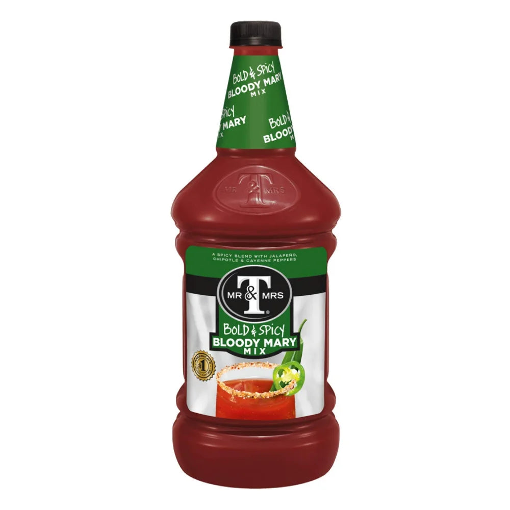 Mr & Mrs T's Bold & Spicy Bloody Mary Cocktail Mixer, 1.75 Liter — 6 Per Case