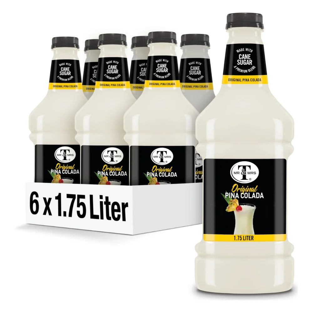 Mr & Mrs T's Pina Colada Cocktail Mixer, 1.75 Liter — 6 Per Case