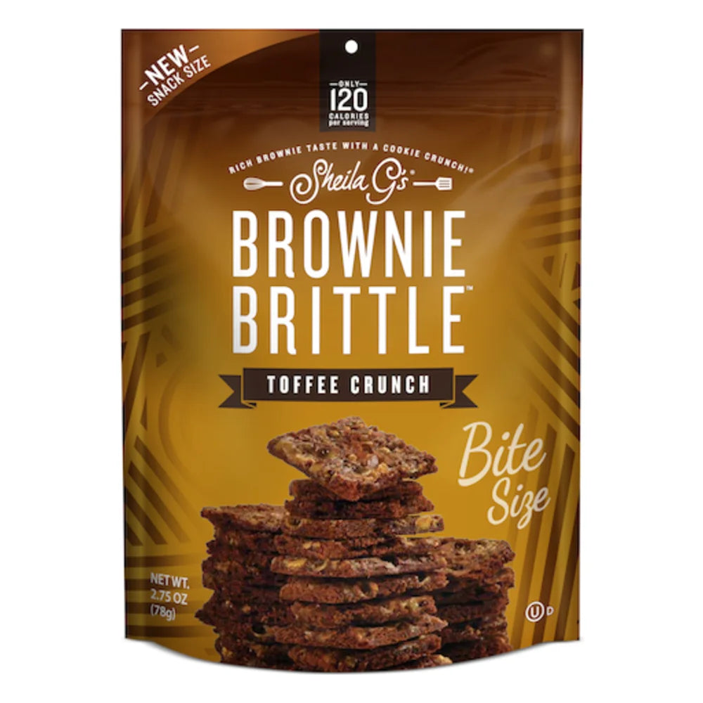 Sheila G's Toffee Crunch Brownie Brittle, 2.75 Ounce — 8 Per Case