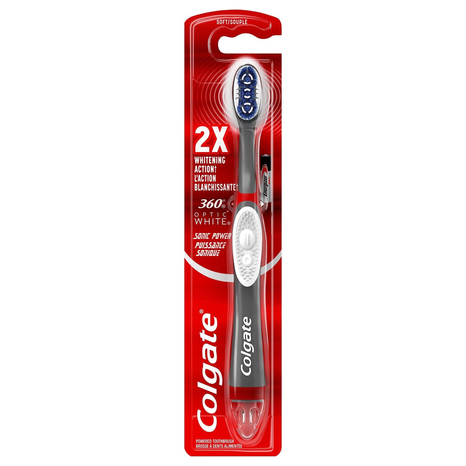 Colgate 360 Optic White Sonic Toothbrush (1 ct)/72pk
