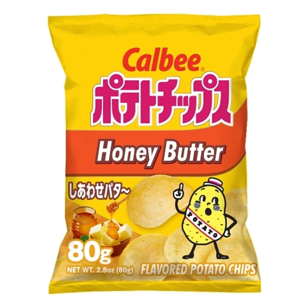 Calbee Honey Butter Potato Chips, 2.8 Ounce — 6 Per Case