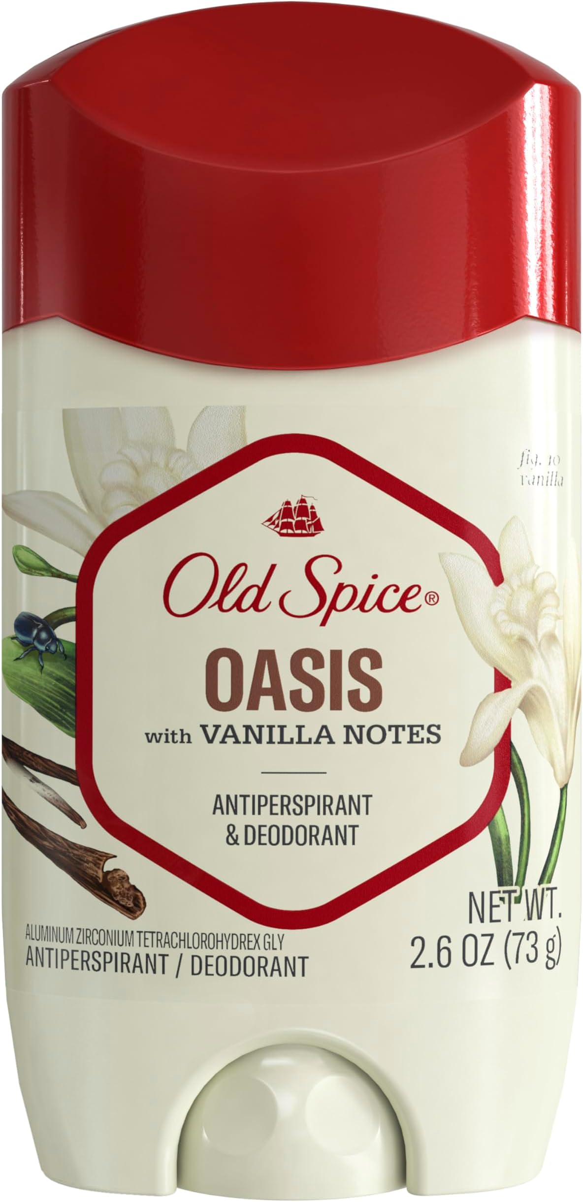 Old Spice Fresher Collection Oasis Vanilla Deodorant, 2.6 oz — 12 Per Case