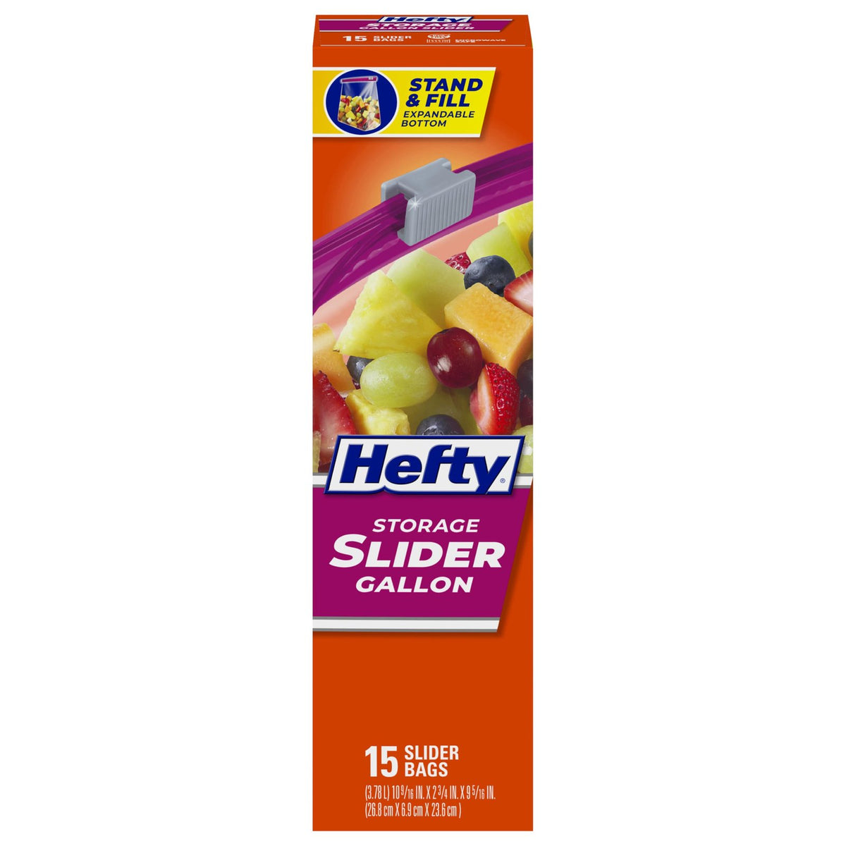 Hefty Slider Storage Bags Gallon (15 ct)/9pk