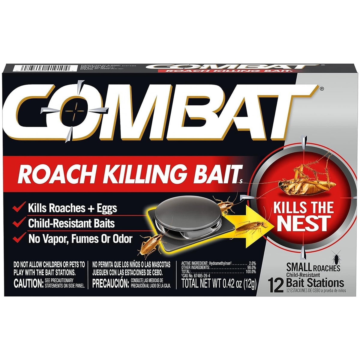Combat Roach Bait (12 Count)/6pk