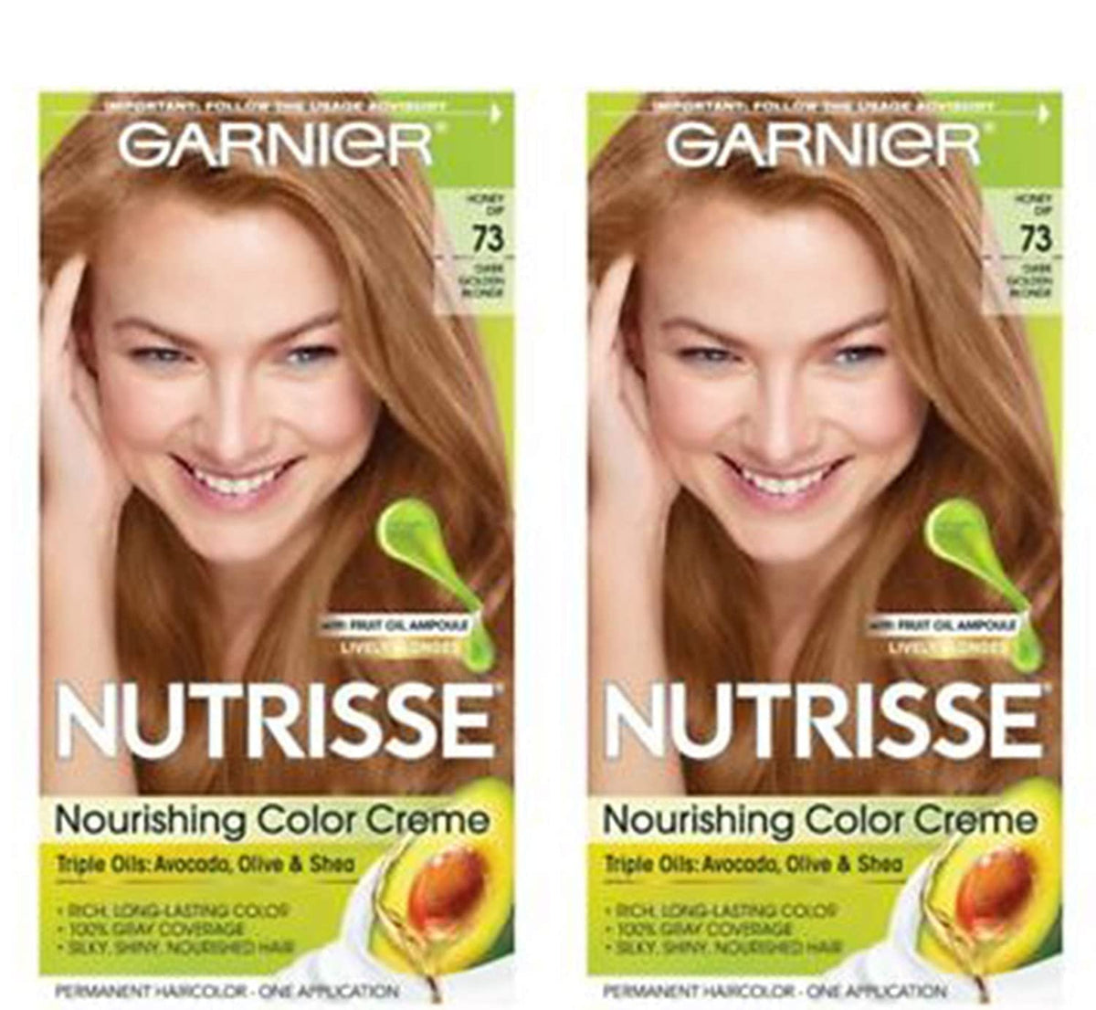 Garnier Nutrisse Hair Color, Dark Golden Blonde (1 ea, 2 Pack)/12pk