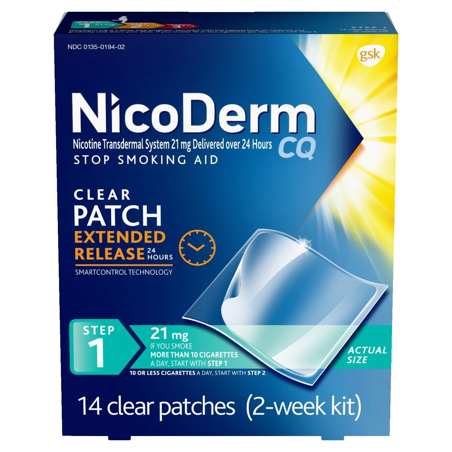 Step 1 CQ Patches (14 ct, Exp: 7/2015)/12pk