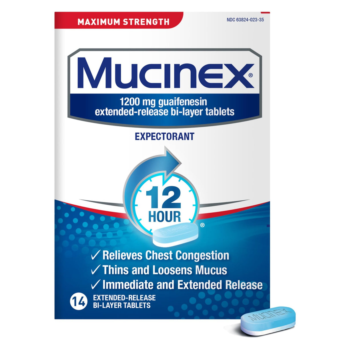 Mucinex Tablets (14 Count)/24pk