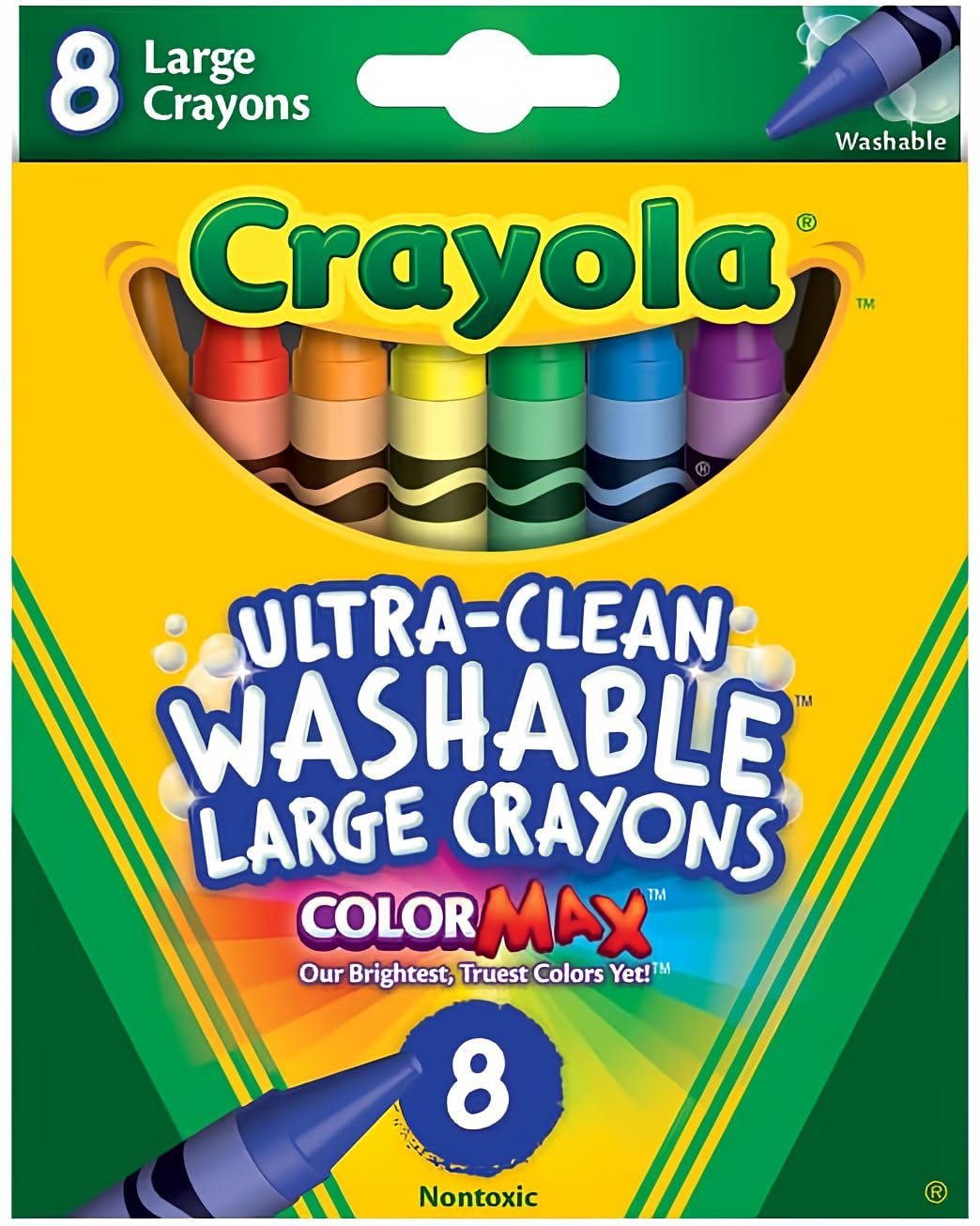 Crayola Ultra-Clean Washable Crayons Large (8 ct)/24pk