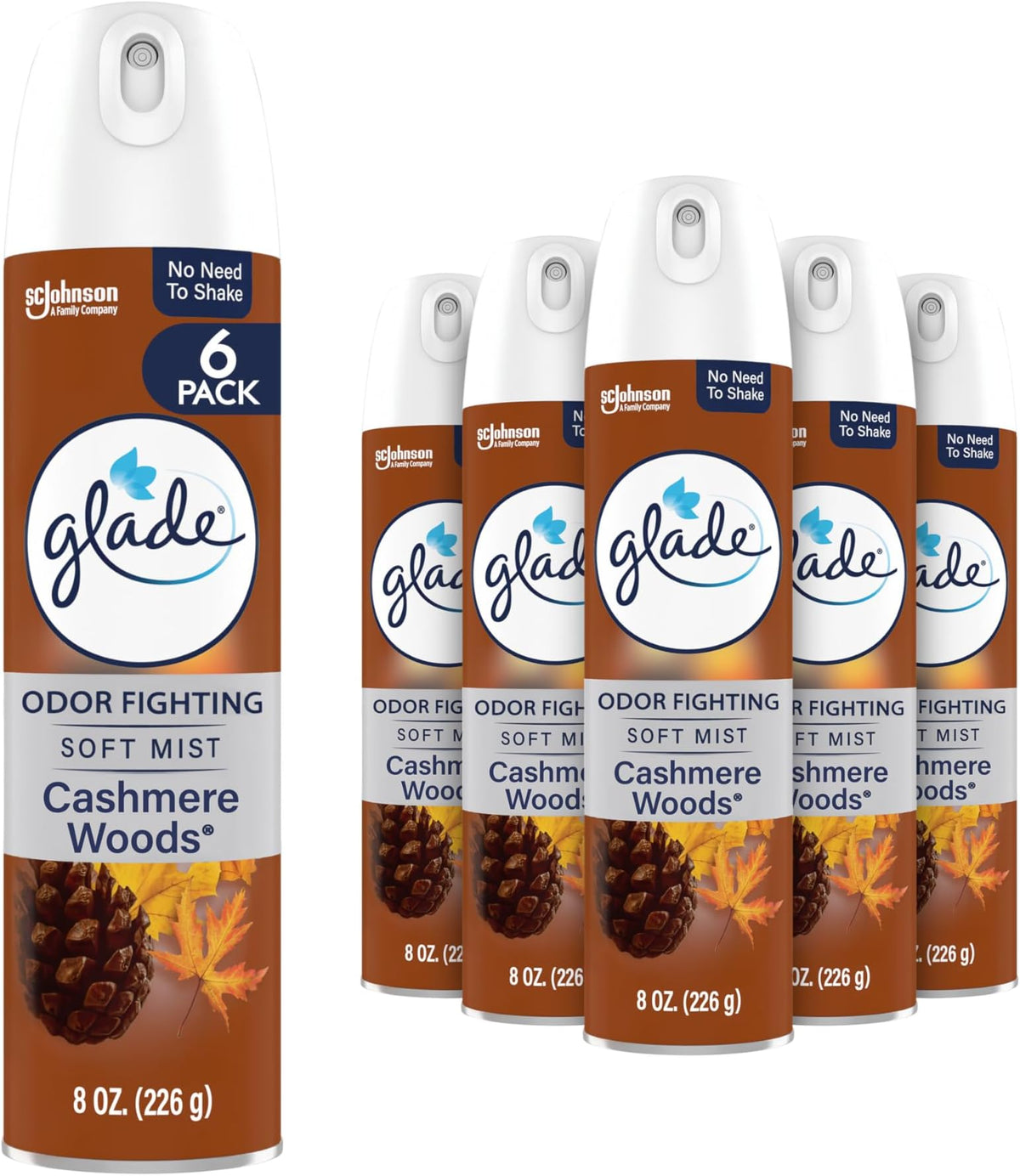 Glade Compressed Gas Aerosol Pet Fresh Scent 3 Pack — 8 Per Case