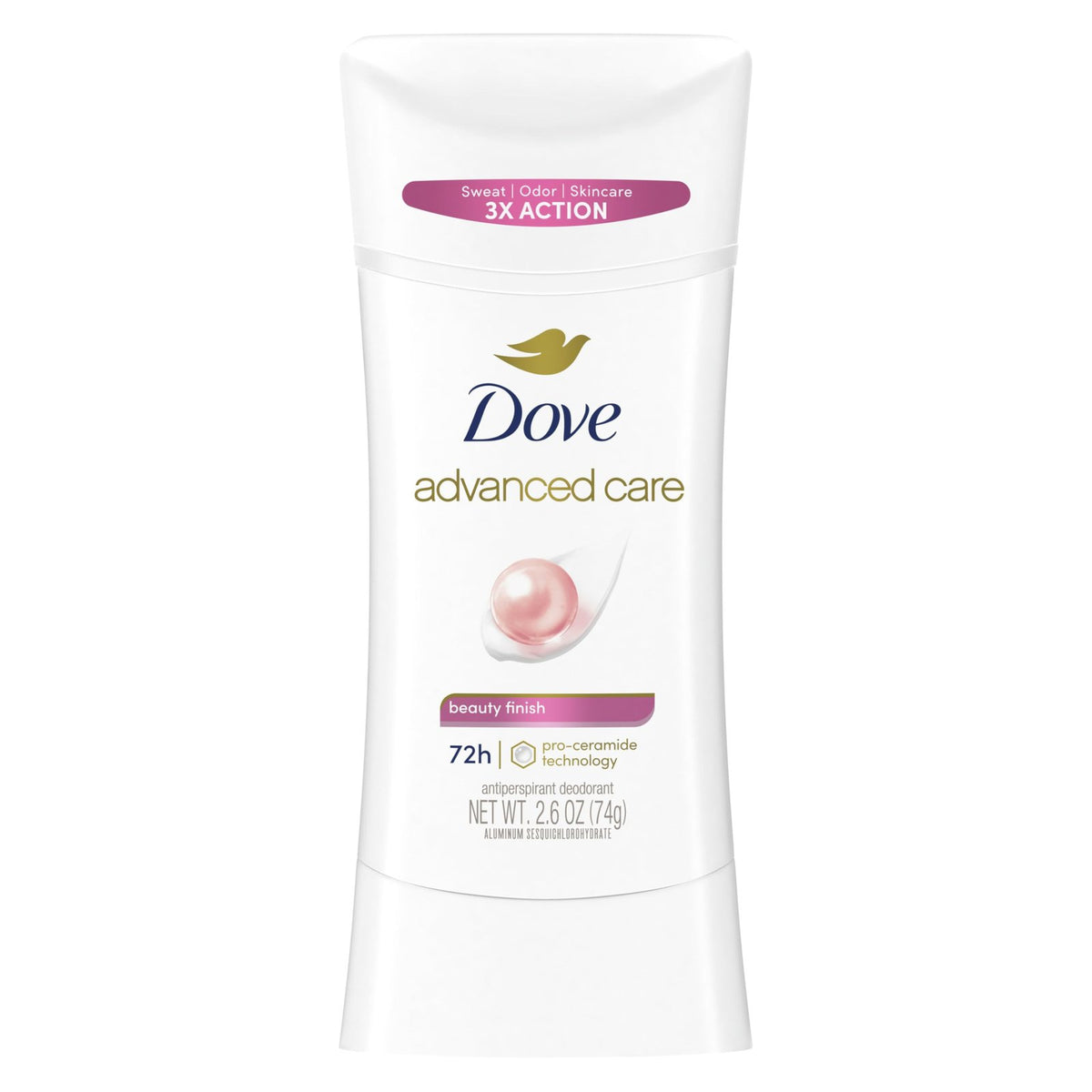 Dove Advanced Care Deodorant Stick Beauty Finish (2.6 oz)/12pk
