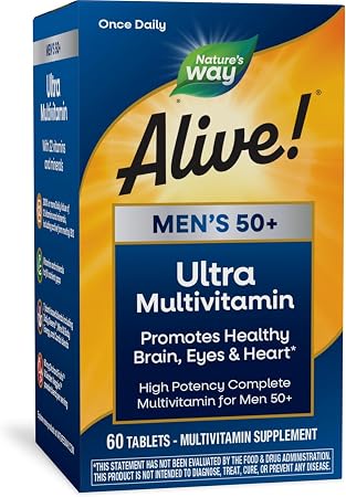 Alive! Men's Daily Tablets, 60 ct — 12 Per Case
