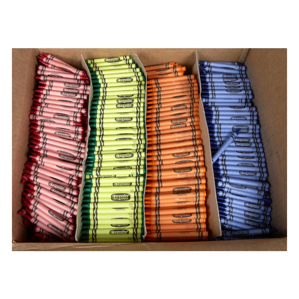Crayola 4 Color Red Yellow/Orange Green Blue, 3000 Count — 1 Per Case