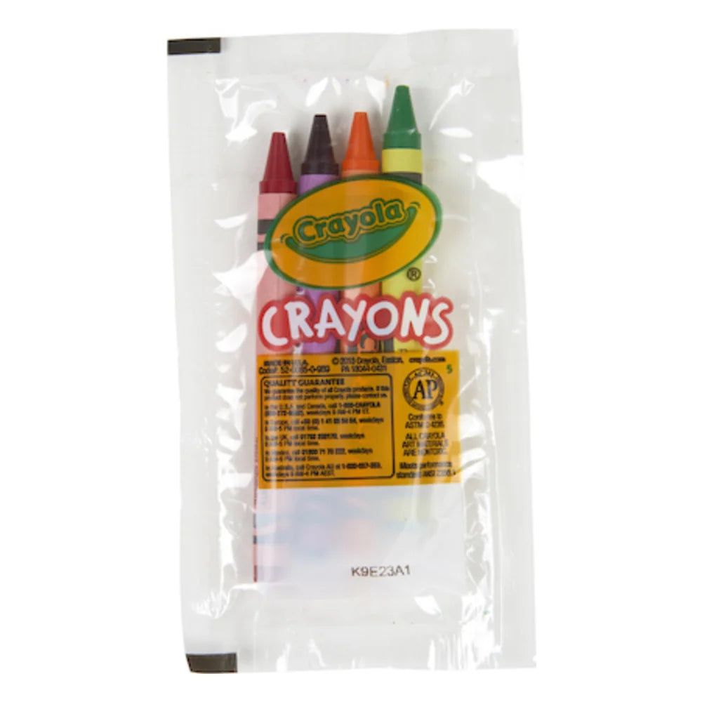 Crayola Crayon Bulk 4 Color Cello, 4 Count — 360 Per Case