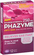 Phazyme Maximum Strength Softgels (250 mg, 12 Count, 12 Pack)/24pk