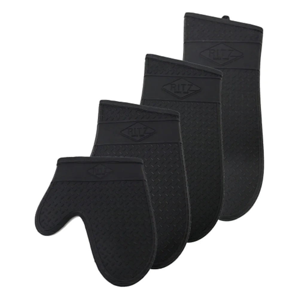 Chef Revival Silicone Oven Mitt, Black, 15 Inch — 1 Per Case