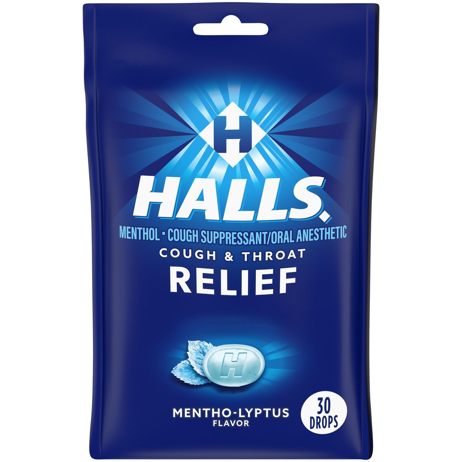 Halls Mentho-Lyptus Cough Drops (30 Drops)/48pk