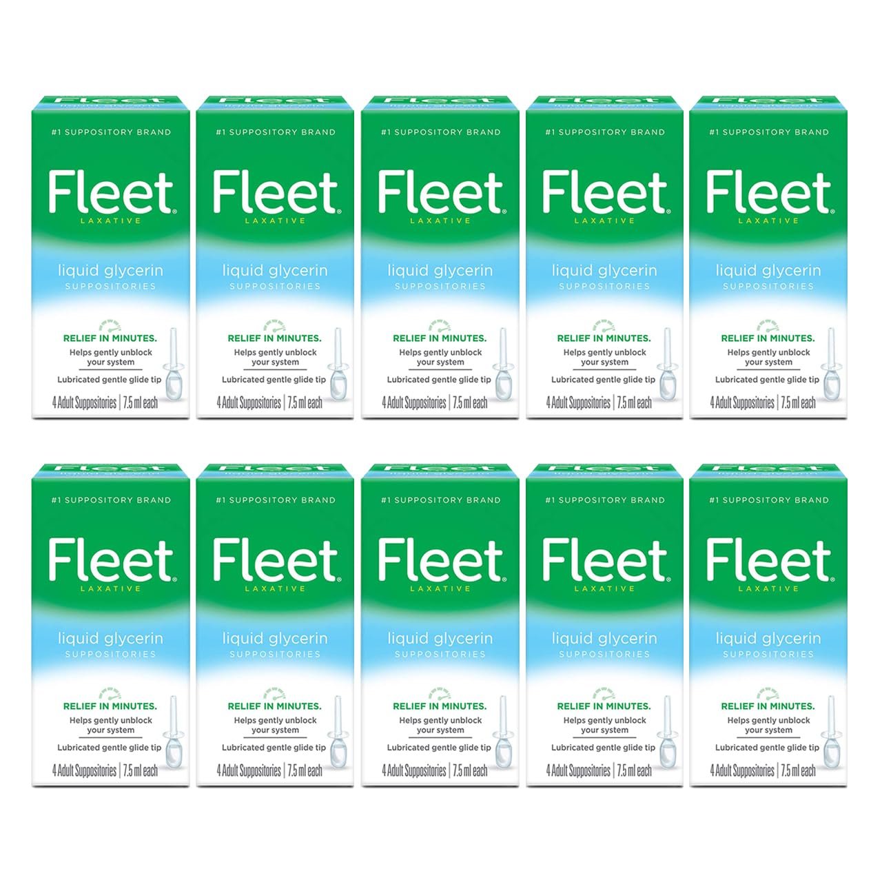 Fleet Liquid Glycerin Suppositories (4 Count, 10 Pack)/24pk