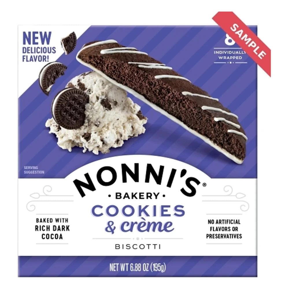 Nonni's Bakery Cookies & Creme Biscotti, 6 Each — 6 Per Case